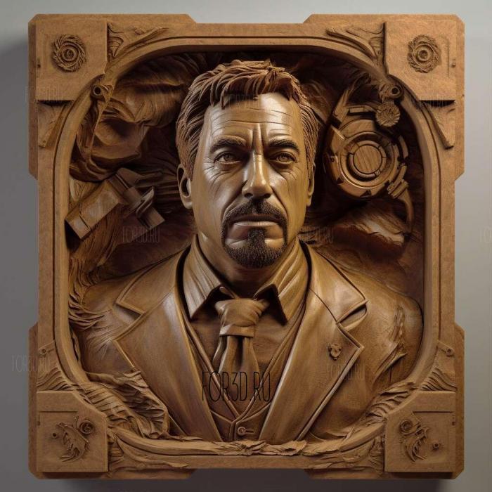 stl Tony Stark 2 3d stl модель для ЧПУ